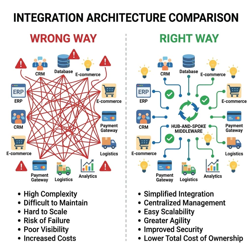 Failure Factor #3: Point-to-Point Architecture That Can't Scale